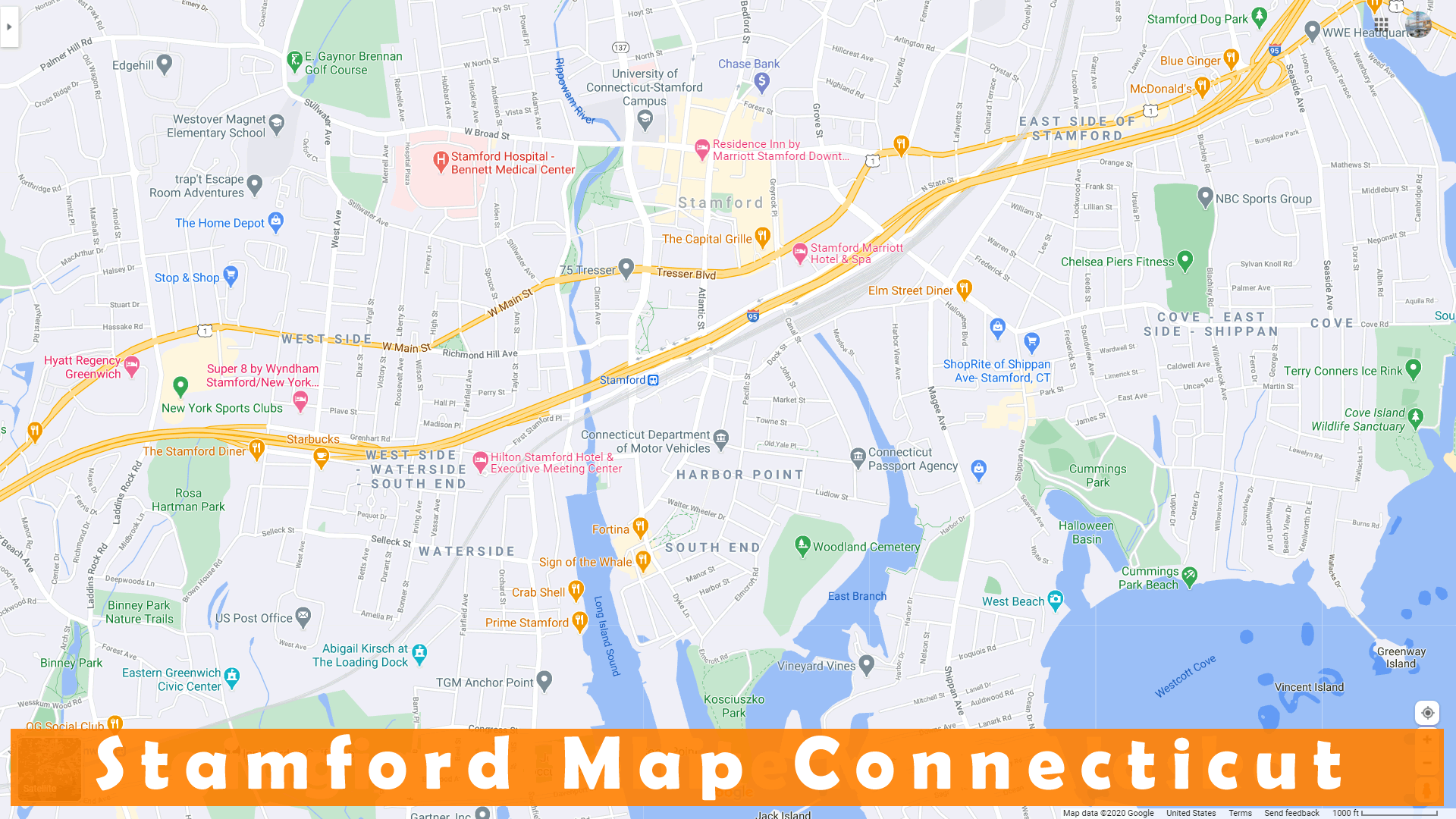 Stamford map